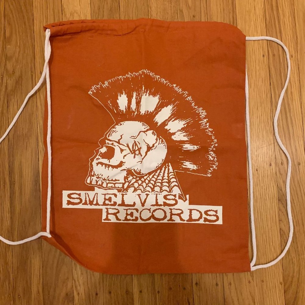 Smelvis Records Punk Rock Drawstring Bag